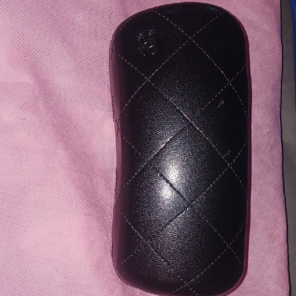 CHANEL Black Quilted Sunglasses